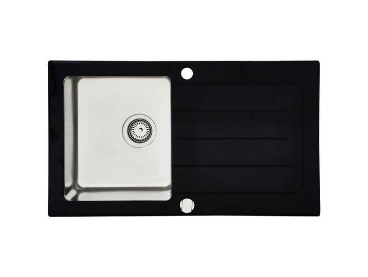 Spüle Schwarz Glas/Edelstahl B: ca. 86 cm Spüle Schwarz Glas/Edelstahl B: ca. 86 cm von mömax