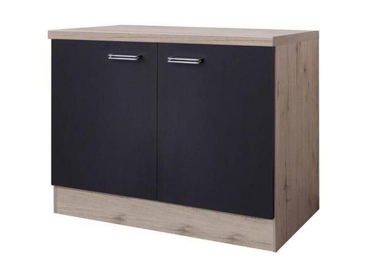 Spülenunterschrank Anthrazit/Eiche von mömax
