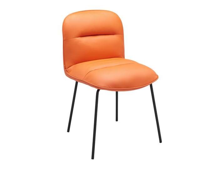 Stuhl Ellis Orange Lederlook Gepolstert von mömax