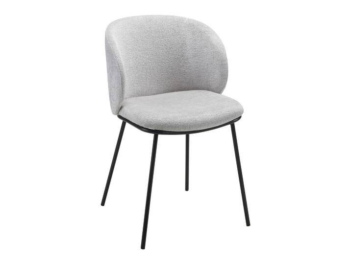 Stuhl Malea Hellgrau Chenille Gepolstert Stuhl Malea Hellgrau Chenille Gepolstert von mömax