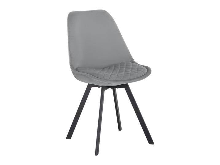 Stuhl Mia Grau Samtbezug Gepolstert Stuhl Mia Grau Samtbezug Gepolstert von mömax