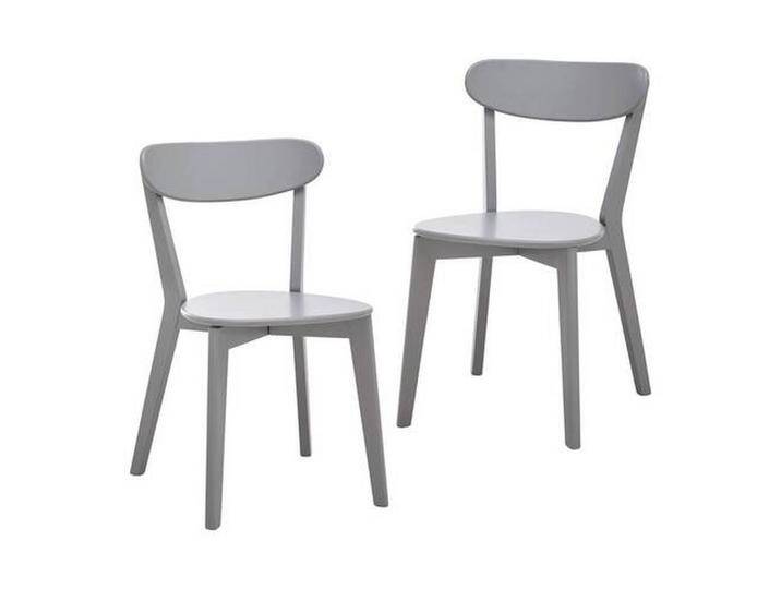 Stuhl-Set Lorca Grau Holz massiv von mömax