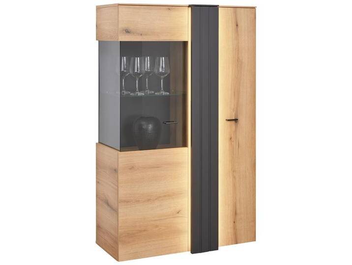 Vitrine Verdana in Eiche/Grau von mömax