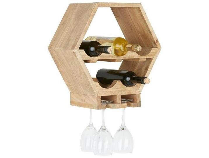 Weinregal aus Akazie Massiv von mömax