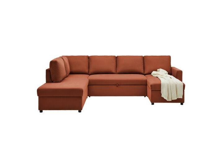 Wohnlandschaft Martina ACV links Terracotta Cord von mömax