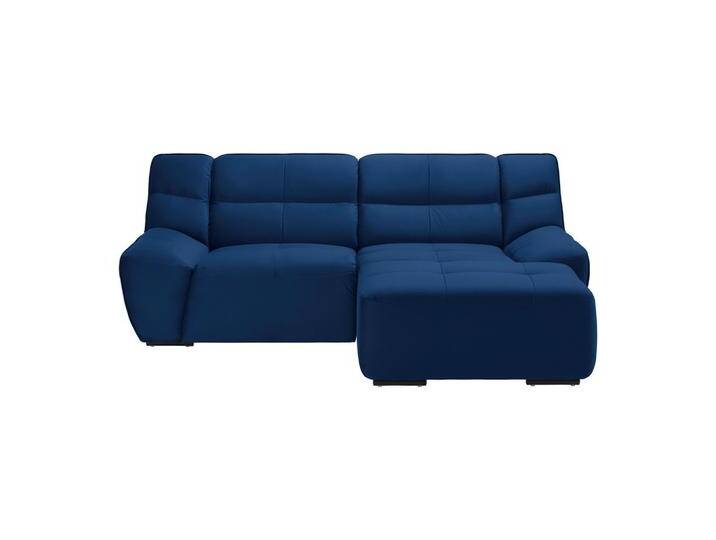 Wohnlandschaft Wega Blau Samt mit Relaxfunktion von mömax