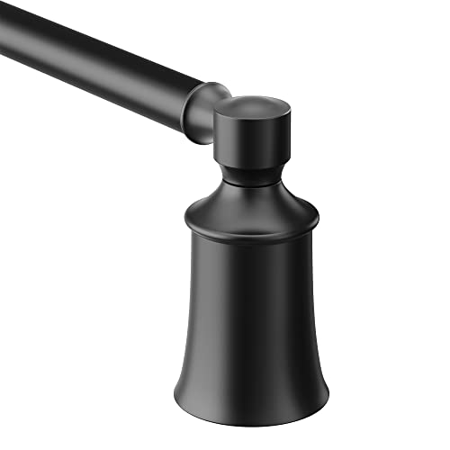 Moen YB2124BL Dartmoor 24-Inch Single Towel Bar, Matte Black von Moen