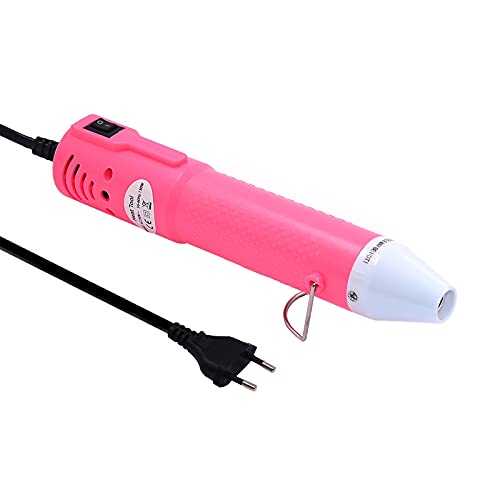 mofa Mini Heißluftpistole Elektrische 150W Mini Shrink Heat Tool Embossing Heat Tool Mini Heißluftfön DIY Werkzeug (Pink) von mofa