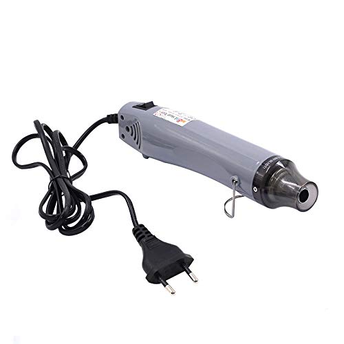 mofa Neu Mini Heißluftpistole Elektrische 300W Mini Shrink Heat Tool Embossing Heat Tool Mini Heißluftfön DIY Werkzeug (Silber) von mofa