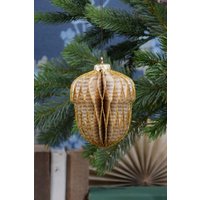 Papier Eichel Ornamente, Waben Hängedekoration von moffka