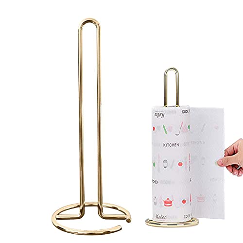 Küchenrollenhalter Halter, Küchenrollenhalter Gold Küchenpapierhalter Freistehender Toilettenrollenhalter Aus Edelstahl Vertikaler Papierhandtuchhalter Gold Küchenrollenhalter von mohito