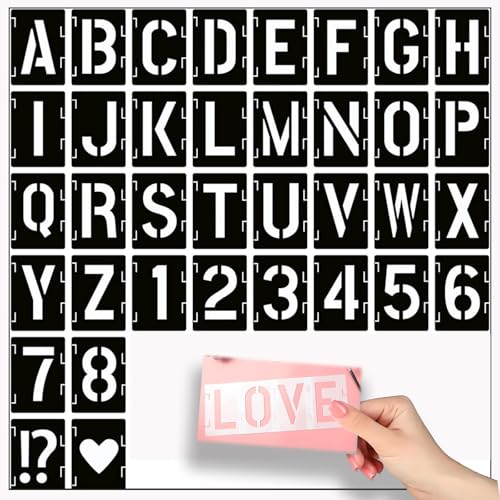 mohito Zahlen Buchstaben Groß Alphabet Schablone,42 Stücke Buchstaben Schablone,Wiederverwendbare Buchstaben Schablone Holzschilder Malerei DIY,Für Holzschilder Malerei DIY und Handwerk mohito Zahlen Buchstaben Groß Alphabet Schablone,42 Stücke Buchstaben Schablone,Wiederverwendbare Buchstaben Schablone Holzschilder Malerei DIY,Für Holzschilder Malerei DIY und Handwerk von mohito