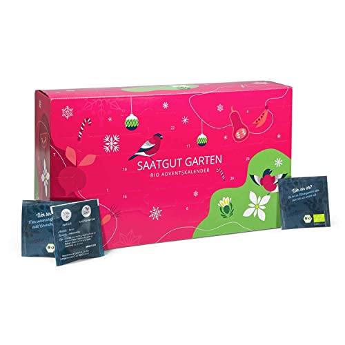 BIO Saatgut Adventskalender 2024 "Garten" - 24 verschiedene Gemüse und Kräuter Samen in höchster Qualität, samenfestes Saatgut, perfekt für Hobby-Gärtner und Kinder BIO Saatgut Adventskalender 2024 "Garten" - 24 verschiedene Gemüse und Kräuter Samen in höchster Qualität, samenfestes Saatgut, perfekt für Hobby-Gärtner und Kinder von mohnblume
