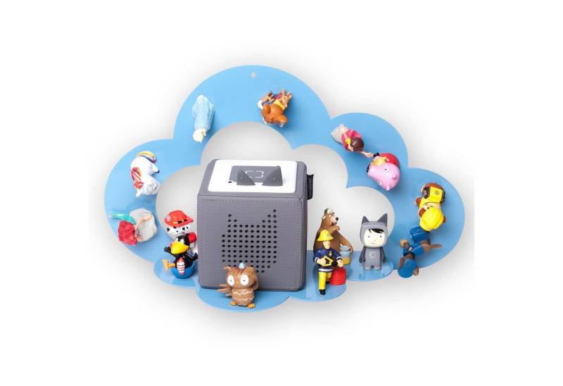 moin minis Wandregal moin minis Wolke Blau magnetisches Regal kompatibel mit 25 Tonie von Moin Minis