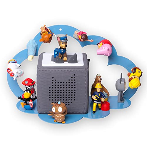 moin minis Wolke Blau für Toniebox magnetisches Regal kompatibel mit 20 Tonie Figuren und Tonie Box Wolkenregal für Kinder Hörfiguren Tonies Magnetregal Kinderzimmermöbel von moin minis