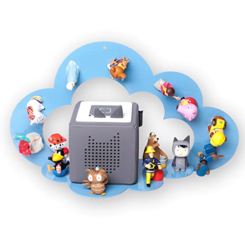 moin minis Wolke Blau für Toniebox magnetisches Regal kompatibel mit 25 Tonie Figuren und Tonie Box Wolkenregal für Kinder Hörfiguren Tonies Magnetregal Kinderzimmermöbel von moin minis