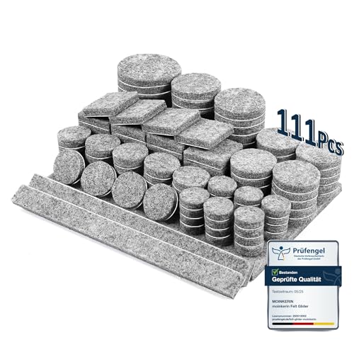 Filzgleiter Selbstklebend moinkerin 111 Stücke Filzgleiter für Stühle Mit Klebkraft Filzunterlagen für Möbelfüße 5mm Dicke Geräuschdämpfung & Kratzschutz Möbelgleiter Schneiden Sie Jede Form Grau Filzgleiter Selbstklebend moinkerin 111 Stücke Filzgleiter für Stühle Mit Klebkraft Filzunterlagen für Möbelfüße 5mm Dicke Geräuschdämpfung & Kratzschutz Möbelgleiter Schneiden Sie Jede Form Grau von moinkerin