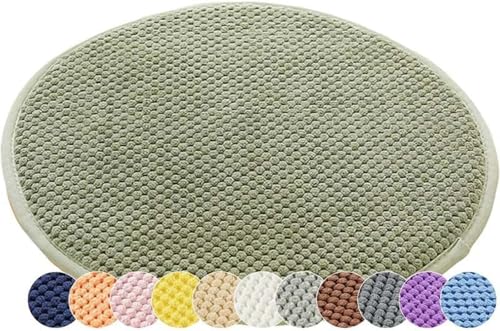 Rund Sitzkissen Stuhlkissen 40/30/35/50 cm Sitzpolster Runde Sitzauflage für Stuhl Bank Hocker Haus Küche Esszimmer Garten Büro(Color 9,Diameter 40cm) von moismk