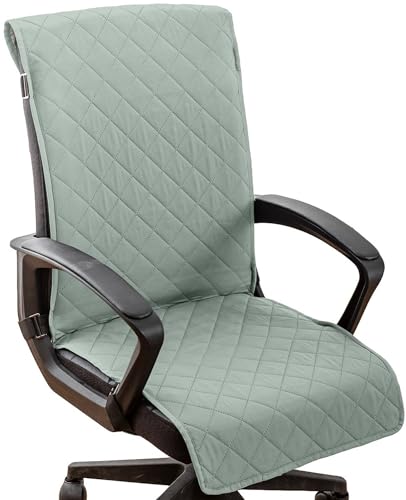 moismk Bürostuhl Bezug wasserdichte mit Elastischen Riemen Anti-Rutsch Stuhlhussen Bezug für Haustiere, Katzen, Hunde Drehstuhl Abnehmbare Computer Sessel Schutz Hülle (Color : #13, Size : Large) von moismk