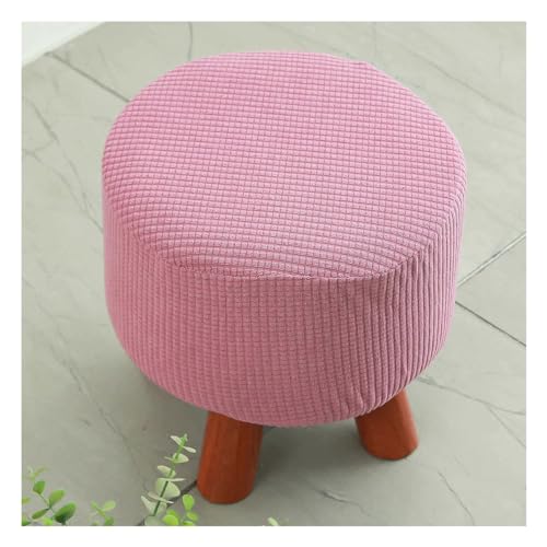 moismk Hockerbezug Rund Fußhocker Bezug Ottomane Rund Schonbezug Stretch Husse für Fußhocker Ottomanischer Hocker-Bezug Überzug Hocker Protector Waschbar(#9) von moismk