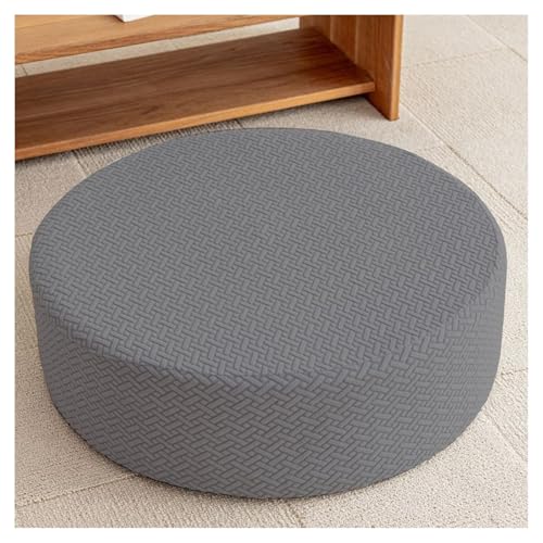 moismk Ottomane Schonbezug Rund Hocker Bezug Stretch Hockerüberzug Hocker Hussen für Runde Fußhocker, Sitzhocker Elastisch Husse, Überzug Möbel Protector für Sofa Abdeckung(#7,Diameter 60 x H 30CM) von moismk