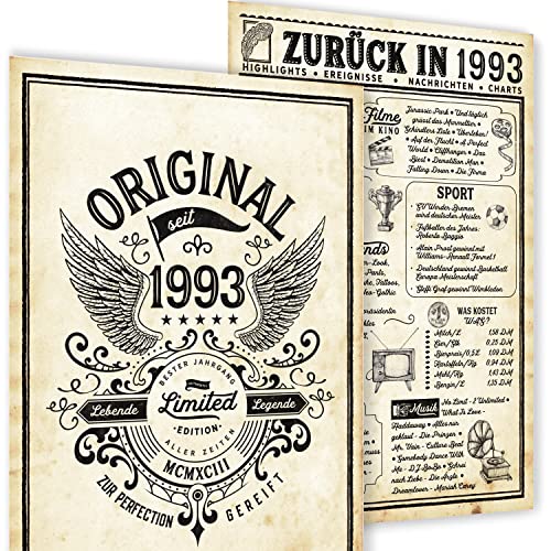 mojoliving 32 Geburtstag Geschenk | lustige 1993 Geburtstag Poster | Deko 32 Geburtstag Frauen | Deko 32 Geburtstag Männer | 1993 Geburtstag Frauen/Männer | 32 Geburtstagskarte mojoliving 32 Geburtstag Geschenk | lustige 1993 Geburtstag Poster | Deko 32 Geburtstag Frauen | Deko 32 Geburtstag Männer | 1993 Geburtstag Frauen/Männer | 32 Geburtstagskarte von mojoliving