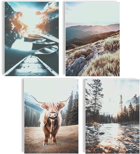 mojoliving Deko Maritim Bilder Set Poster Bilder Natur Strand Muschel Ostsee Deko Nordsee Meer Dune beige Meer Maritime Landschaft (Natur Landschaft) von mojoliving