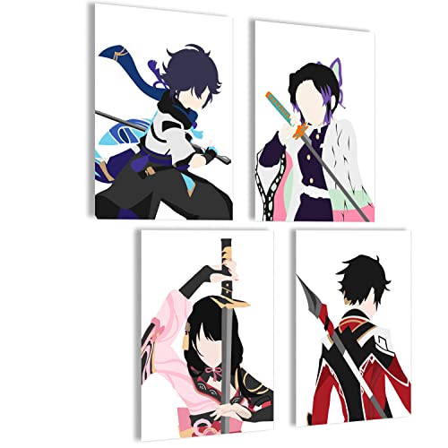mojoliving Poster Anime Set | Anime Deko Bilder für Manga Wall | Anime Poster für japanische Deko Zimmer | Aesthetic Anime Poster für Wand Collage von mojoliving