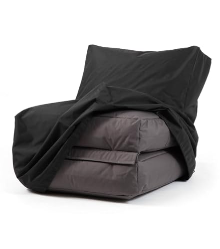 mokebo® Schutzhülle für Outdoor Pouf eckig 'Der Summerdream', Cover wetterfest & wasserabweisend, Sonnenschutz und Regenschutz für den Ruhestifter, Sitzhocker oder Fußhocker Hülle von mokebo