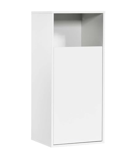 mokebo® Wäscheschrank in Weiß 'Der Wäschehüter', Wäschesortierer mit 1 Fach, auch als Wäschekorb, Wäschesammler oder Wäschetruhe aus Holz, auch als 95x41x40 fürs Bad oder Schlafzimmer (HxBxT in cm) von mokebo