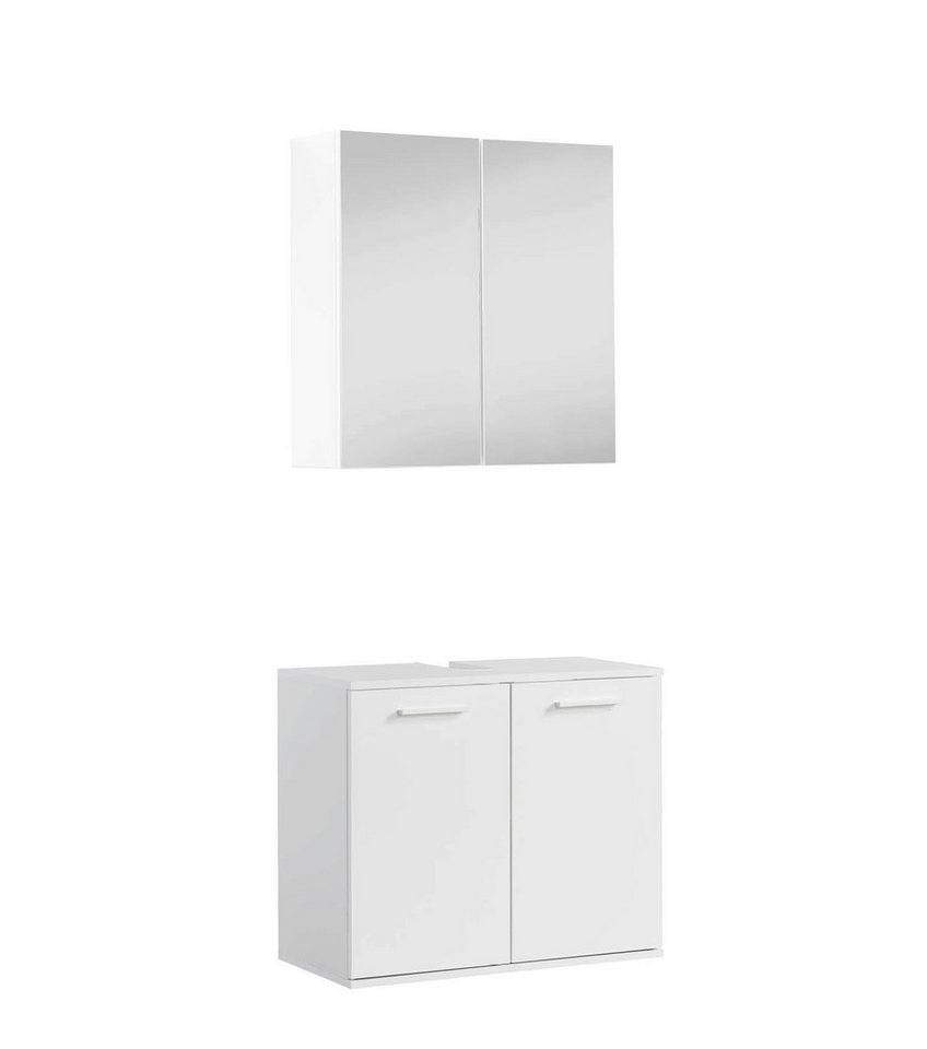 mokebo Badmöbel-Set Der Steuermann, (2-teilig), Unterschrank & Spiegelschrank fürs Bad in Schwarz von mokebo