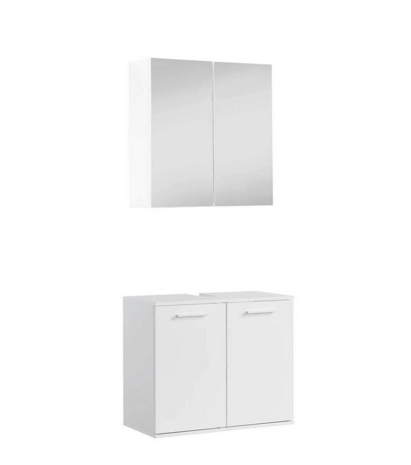 mokebo Badmöbel-Set Der Steuermann, (2-teilig), Unterschrank & Spiegelschrank fürs Bad in Schwarz von mokebo