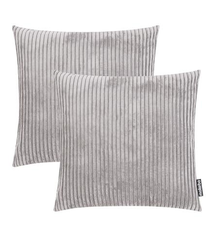 mokebo Dekokissen Set 'Die Kuschelbuddies', 2er-Set Cordkissen 45x45 cm mit Füllung in Grau, auch als Sofakissen, Zierkissen oder Couchkissen mit Cordbezug mokebo Dekokissen Set 'Die Kuschelbuddies', 2er-Set Cordkissen 45x45 cm mit Füllung in Grau, auch als Sofakissen, Zierkissen oder Couchkissen mit Cordbezug von mokebo