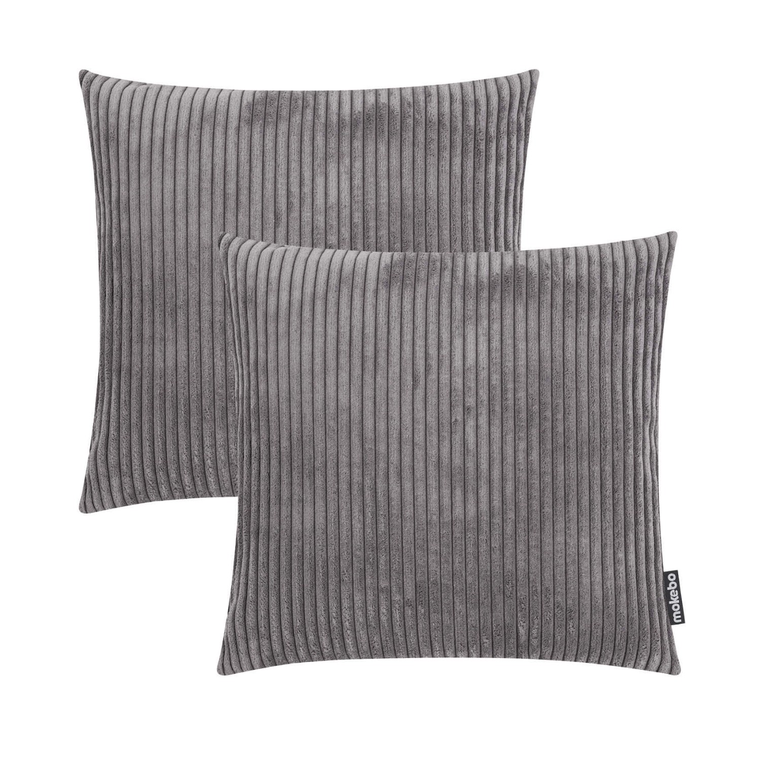 mokebo Dekokissen Set Die Kuschelbuddies 2er-Set Cordkissen mit Füllung in Anthrazit mokebo Dekokissen Set Die Kuschelbuddies 2er-Set Cordkissen mit Füllung in Anthrazit von mokebo