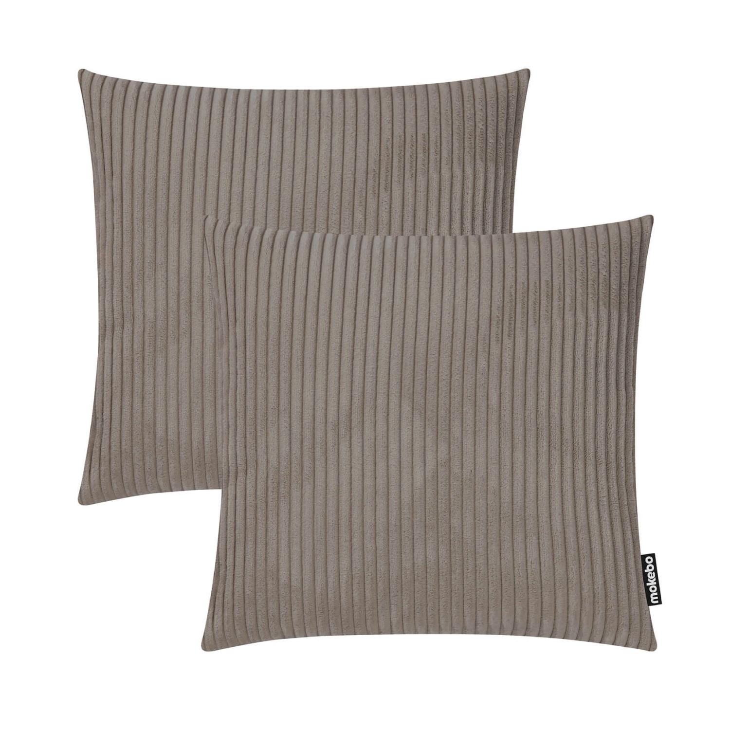 mokebo Dekokissen Set Die Kuschelbuddies 2er-Set Cordkissen mit Füllung in Taupe mokebo Dekokissen Set Die Kuschelbuddies 2er-Set Cordkissen mit Füllung in Taupe von mokebo