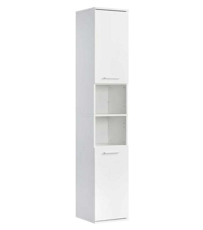 mokebo Hochschrank Der Kapitän (180x33x34 cm, mit 5 Einlegeböden) hoher Badschrank, Badezimmerschrank, Badregal in Anthrazit Schwarz von mokebo