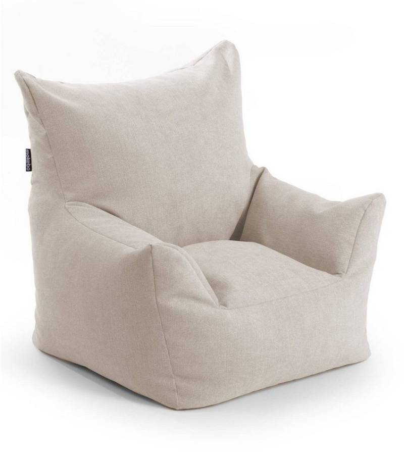 mokebo Kindersessel Der Pausenheld (Beige), Kinder Sitzsack, Lesesessel, Bodenkissen und Sitzkissen Kinder von mokebo