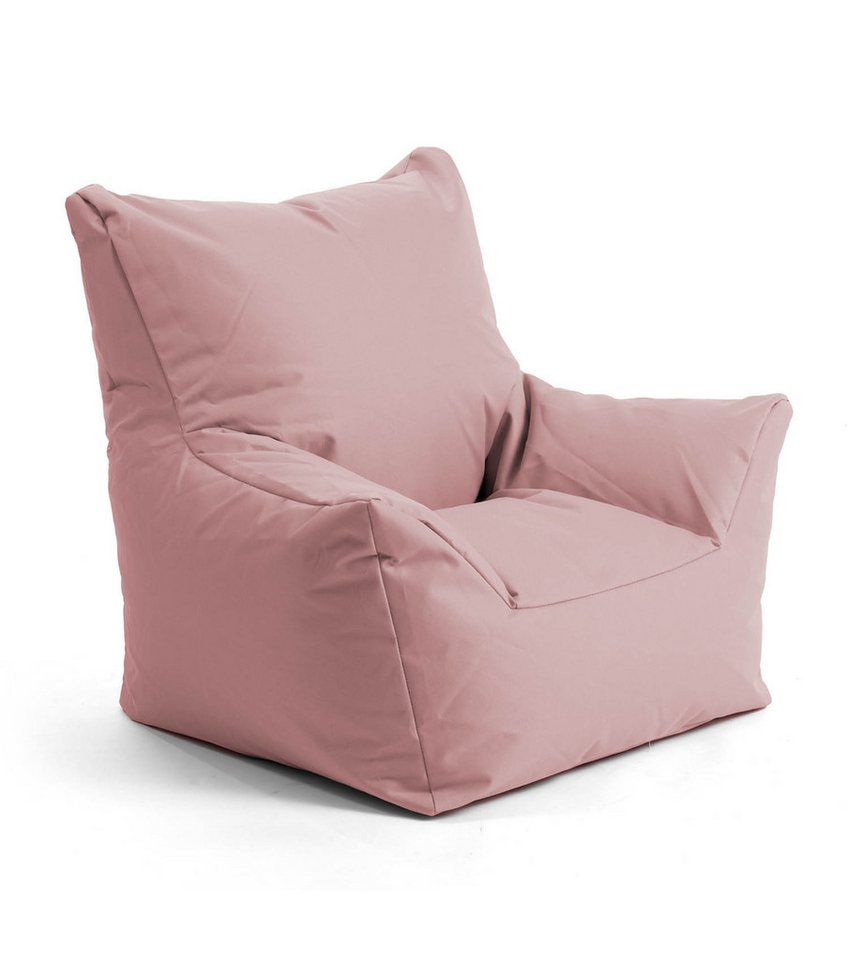 mokebo Kindersessel Der Pausenheld (aus wasserabweisenden Stoff Altrosa), Kinder Sitzsack, Lesesessel, Bodenkissen fürs Kinderzimmer von mokebo