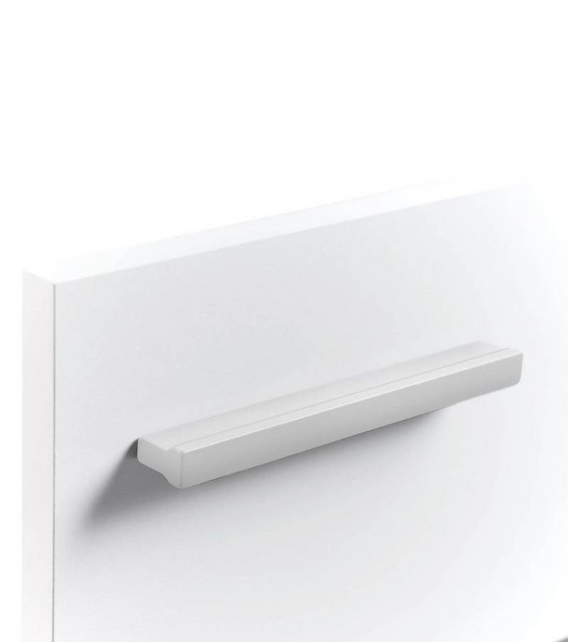 mokebo Möbelgriff Der Griffige (aus Aluminium), auch als Griff für Möbel, Schrankgriff oder Türgriff in Weiß, 7er-Set von mokebo