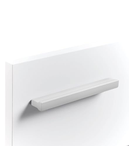 mokebo Möbelgriff in Weiß 'Der Griffige', Schrankgriff, Metallgriff oder Griff für Möbel, auch als Türgriff Mehrzweckschränke, Kleiderschränke und Aktenschränke, 5 Stück von mokebo