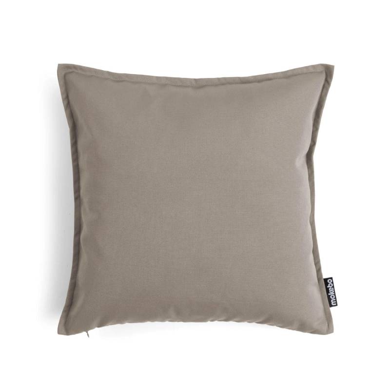 mokebo Outdoor Kissen Die Auszeit 2er-Set 45x45cm Sofakissen oder Kissen in Taupe von mokebo