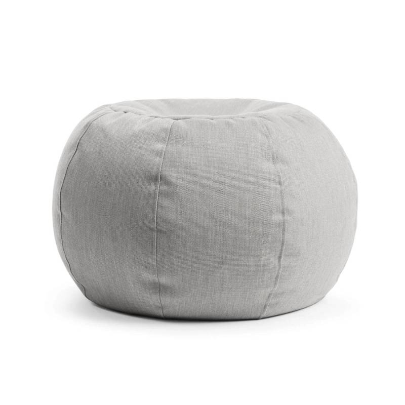 mokebo Outdoor Pouf Der Kugelige 60x45cm für Balkon & Garten Sitzhocker rund oder Bodenkissen in Lichtgaru von mokebo