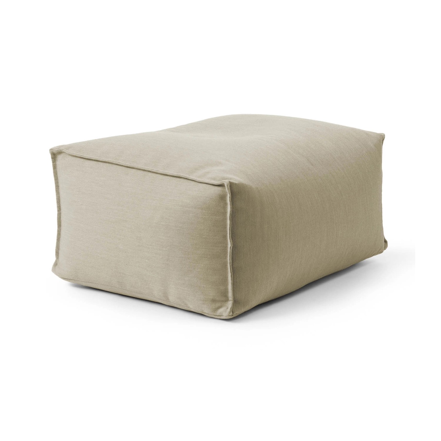mokebo Outdoor Pouf Der Ruhepouf für Balkon & Garten Sitzhocker Würfelkissen oder Bodenkissen in Sand von mokebo