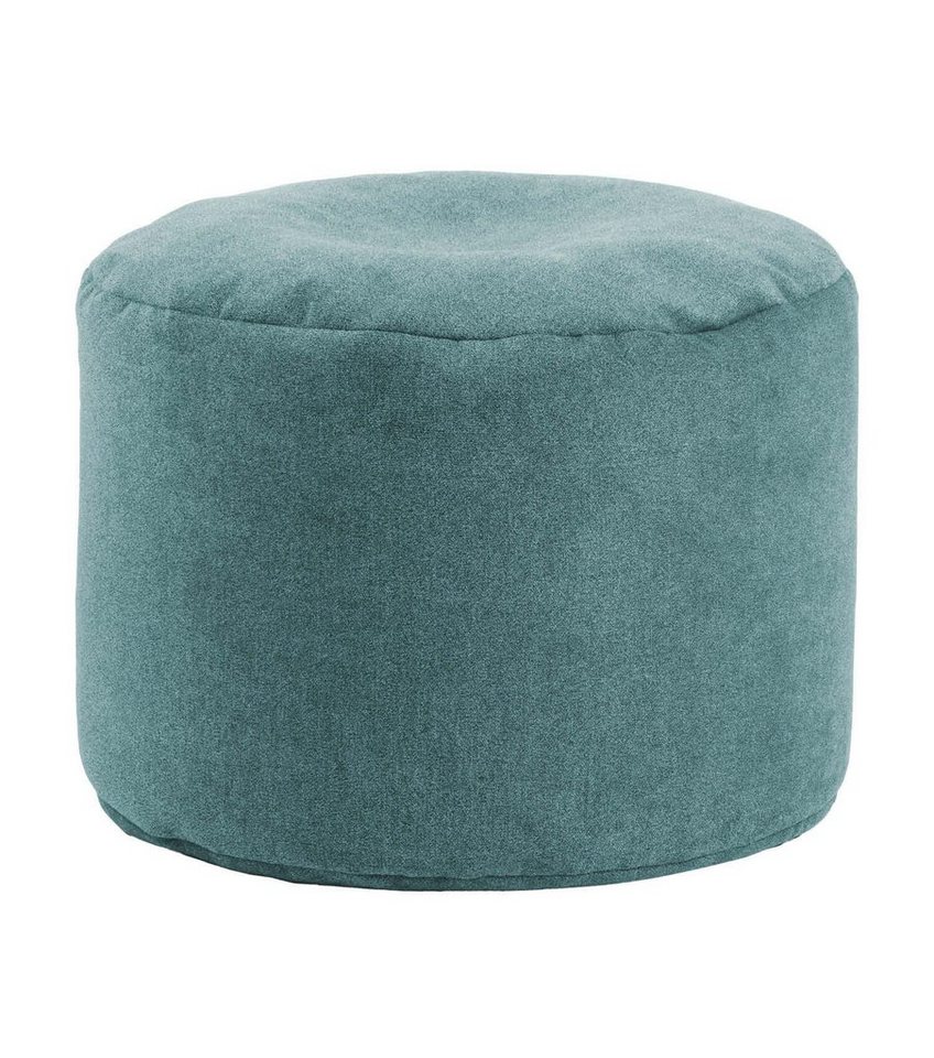 mokebo Pouf Der Ruhepouf (aus Webstoff), Sitzhocker XL, Bodenkissen, Fußhocker, Hocker & Sitzkissen in Blau von mokebo