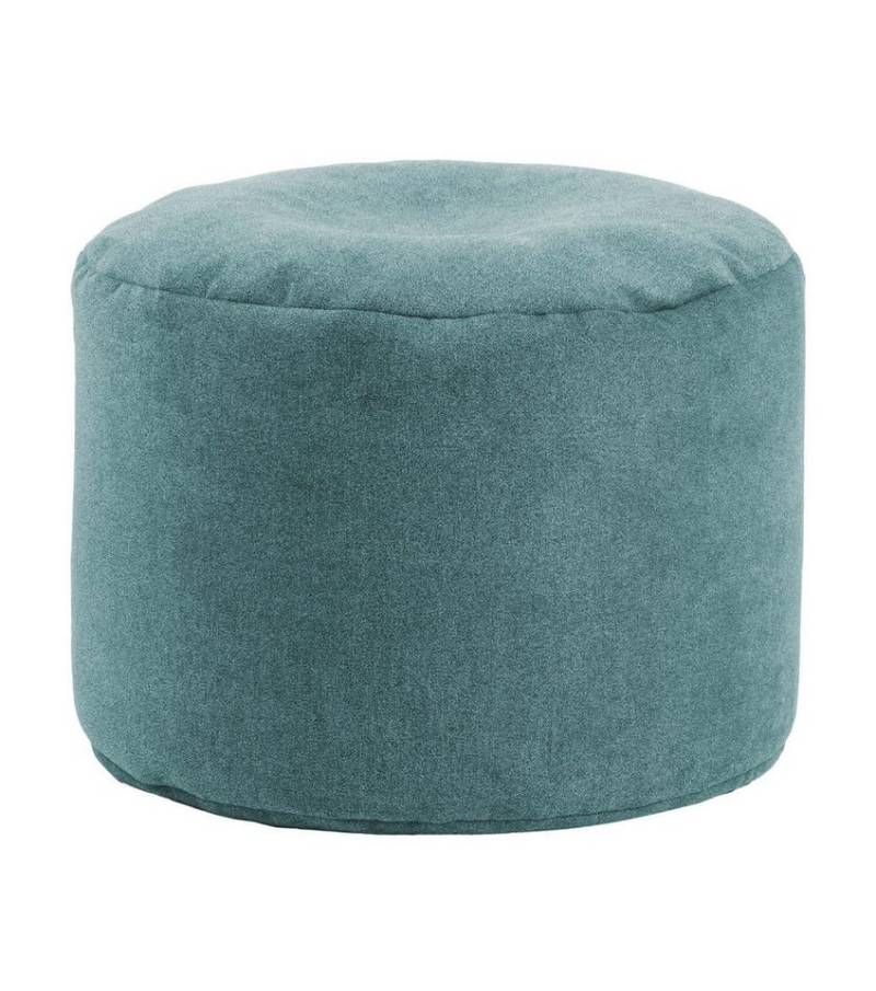 mokebo Pouf Der Ruhepouf (aus Webstoff), Sitzhocker XL, Bodenkissen, Fußhocker, Hocker, Sitzkissen in Beige von mokebo
