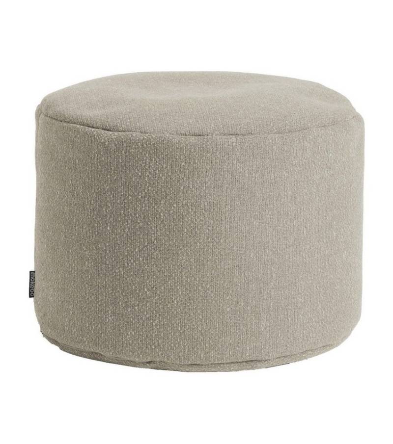 mokebo Pouf Der Ruhepouf (aus nachhaltigem Recyclingstoff), Sitzhocker Outdoor, Fußhocker, Hocker & Sitzkissen rund Anthrazit von mokebo