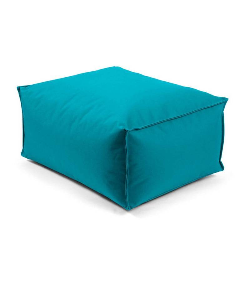 mokebo Pouf Der Ruhestifter (für Garten & Balkon), Sitzhocker Outdoor, Fußhocker, Hocker & Sitzkissen eckig Petrol von mokebo