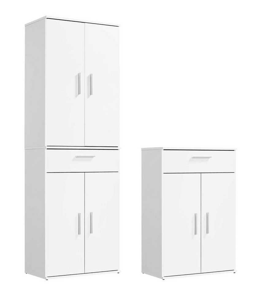 mokebo Schrank-Set Die Allzweckwaffe, (2er-Set), Stauraum-Set aus Mehrzweckschränken bzw. Schubladenschränken in Braun von mokebo