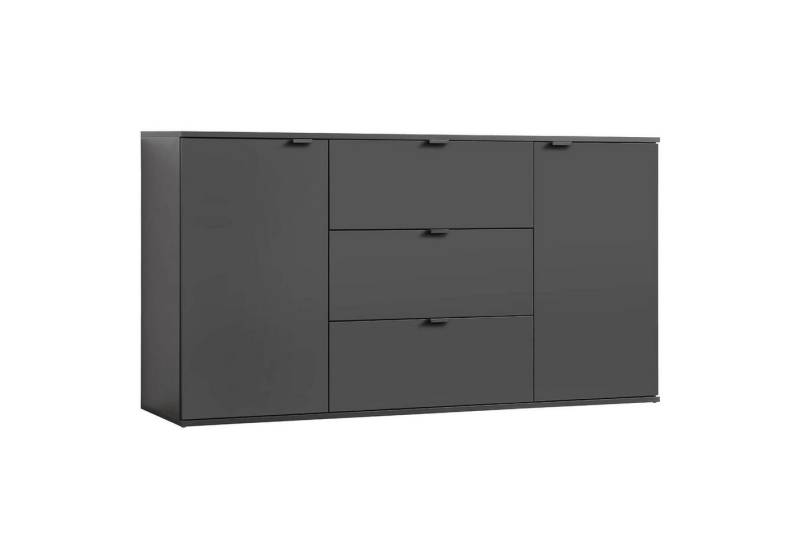 mokebo Sideboard Die Elegante (mit Schubladen & Fächern), Griff für Push-to-Open Möbel, Schrankgriff oder Türgriff in Schwarz von mokebo