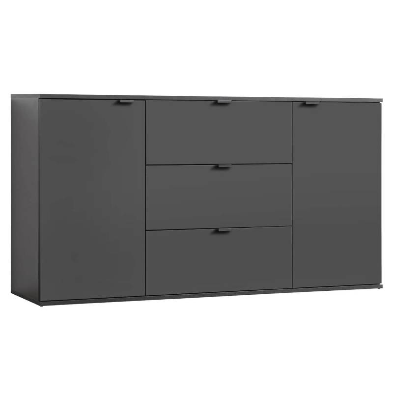 mokebo Sideboard oder Kommode Die Elegante TV Schrank oder Schubladenschrank in Anthrazit Schwarz von mokebo
